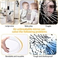 thumbnail image 5 of Full Body Mirror Tiles, 9.8'' x 9.8'' Acrylic Mirrors for Wall, 4 PCS Wall Mirror Full Length, Peel and Stick Mirrors for Wall, Gym Mirrors for Home Gym, Bedroom, Living Room, 5 of 5