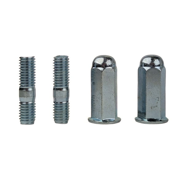 Set 2x Exhaust Cap Nuts and Studs M8x1.25 for 200cc GY6 EFI Engine B Block Compatible with Chinese Scooters ATVs Go Karts TaoTao Roketa Jonway Sunl Coolster and GY6-B Engines