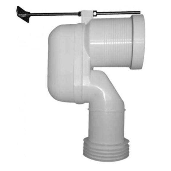 Duravit 8990250000 3.4 x 2.5 in. Plastic Connecting Bend, White