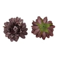 thumbnail image 4 of Dark Purple Artificial Flower Head Dahlia, 4.33Inch Silk Cloth Flower Head, for Tabletop Center, Wedding, Party, Home and Office Decoration, Wedding Corsage, Cake Decoration (1 Pc), 4 of 5