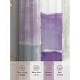thumbnail image 6 of Purple White Sheer Curtains 84 inches Long 2 Panels Set Graffiti Art Abstract Mottled Oil Paint Texture Sheer Window Curtain Rod Pocket Voile Drapes for Living Room/Bedroom, Each 52" W x 84" L, 6 of 7