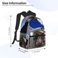 thumbnail image 5 of Gukieu Astronaut in Outer Space Print Backpack, Waterproof Backpack with Adjustable Shoulder Straps, Suitable for Campus, Business, Travel, Unisex, 5 of 6