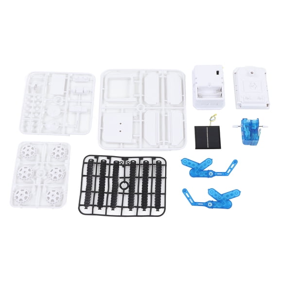Kit de construcción de coche espacial solar con cuatro ruedas, educativo, de inteligencia, para armar y montar