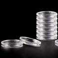 thumbnail image 3 of 30mm Coin Storage Box Round Boxed Coin Holder Plastic Capsules Organizer, 3 of 8