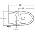 thumbnail image 2 of Asiento de inodoro EAGO R-133SEAT de cierre suave para TB133, 2 of 2