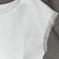 thumbnail image 6 of KIHOUT Women's Lace Trim Round Neck Sleeveless Linen Cotton Blouse Pre-Shrunk Casual Summer Tank Top, 6 of 7
