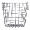 thumbnail image 1 of Cesta de metal Design Imports DII gris frío redonda 12x12x10, 1 of 2
