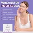 thumbnail image 3 of Disposable Face Towels (50 Count) – XL 10"x12" Ultra Thick Facial Cleansing Cloths – Soft Biodegradable Dry Wipes for Sensitive Skin – Lint-Free Makeup Remover Towelettes for Daily Skincare, 3 of 4