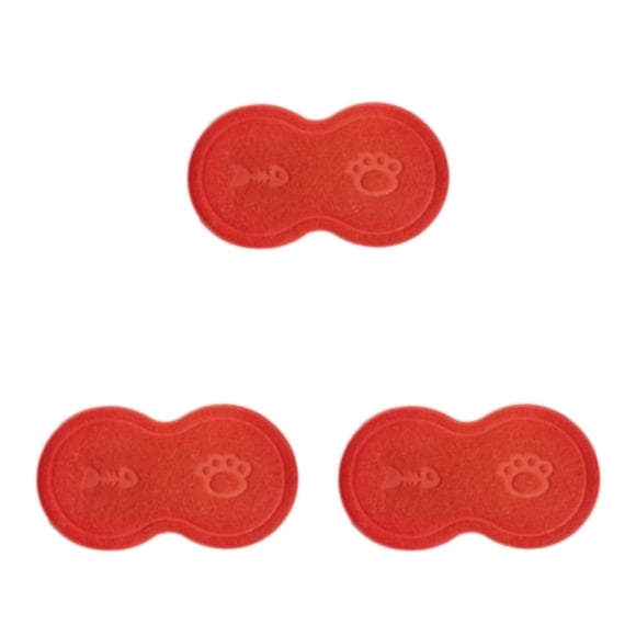 Greeniant Alfombra para mascotas de PVC fácil de limpiar, duradera y duradera, cómoda y portátil, alfombra para gatos, color rojo Type1 NO1