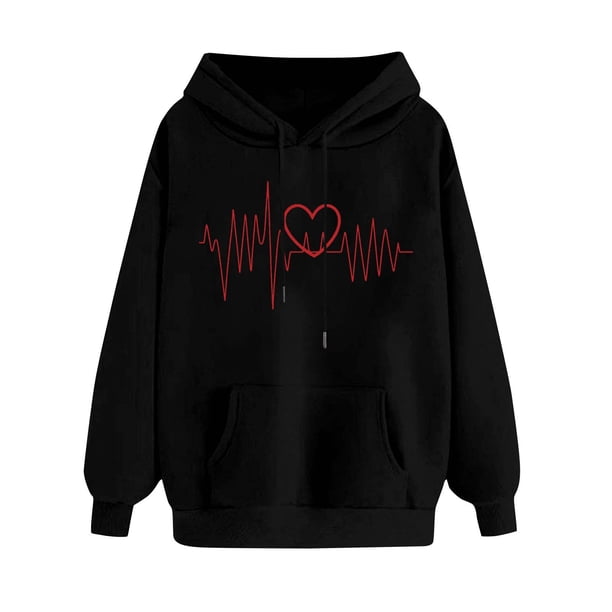 Fuera Del Hombro Manga Larga Tops para las Mujeres Impreso Sudadera con Capucha Cuello Redondo Sudadera Casual, Invierno Cálido Top para el Club de Trabajo Y el Uso Diario