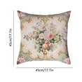 thumbnail image 3 of HuiXinOu Flower Printed Pillow Case with Hidden Zipper, Decorative Cushion Cover for Living Room Bedroom Office, Soft Home Decor, 3 of 6