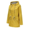 thumbnail image 3 of Women's Waterproof Windbreaker Casual Hooded Trench Coats Lightweight Raincoats Outdoor Rain Jackets with Pockets, 3 of 5