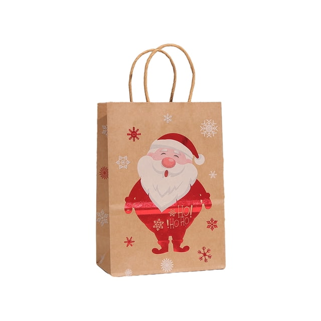 Monstrate Amplia gama portátil ampliamente utilizada de la capacidad grande de las bolsas de papel de Brown de la Navidad de usos Kits de decoración para fiestas 025-5 21*15*8