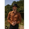 thumbnail image 2 of COOFANDY Cowboy Shirts for Men Long Sleeve Western Shirt Embroidered Button Up Shirts, 2 of 6