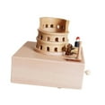 thumbnail image 4 of Caja de música de madera, adorno de escritorio, decoración del hogar, centro de mesa decorativo Torres, 4 of 9
