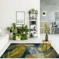 thumbnail image 4 of 63 x 90 inch Modern Large Area Rug for Indoor Livingroom, Washable Geometric Floor Carpet, Anti-skid Kitchen Rug in Home, Easy to Clean for Hallway Bedroom, 4 of 9