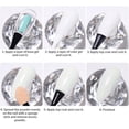 thumbnail image 2 of 6 Grids Chrome Nail Powder Pearl Shell Holographic Nail Glitter Mirror Aurora Bubble Dipping Dust Nail Art Decoration Pink Sugar Sand Micro Nail Powder Pigment for Manicure Sugar Effect Shimmer Dust, 2 of 7