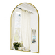 thumbnail image 1 of Espejo Arco para tocador de baño con Marco De Aluminio Oro 40x60cm Herrashop, 1 of 4