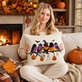thumbnail image 6 of Halloween Home Decor Indoor 18 X 18 Inch Throw Pillow Cover Watercolor Bird Design with Ghost Pumpkin Bat Accents Cute Spooky Decor for Living Room Patio Halloween Party, 6 of 8