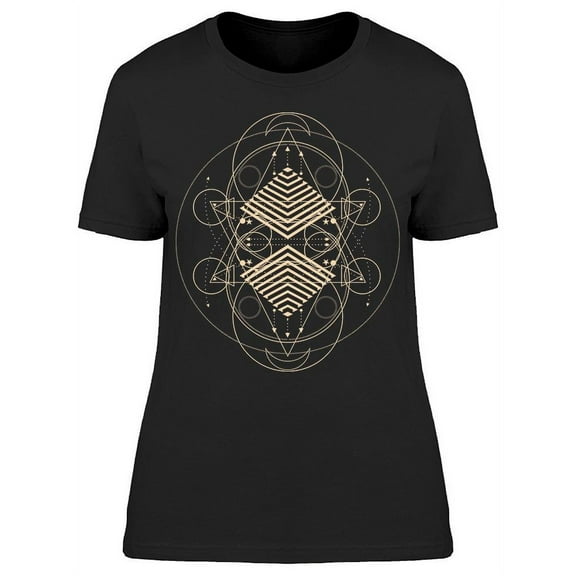 Mystical Geometry Symbol Art T-Shirt Women -Image by Shutterstock, Female Medium