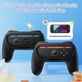 thumbnail image 2 of Controller Grips for Nintendo Switch 2 - Wear-Resistant & Anti-Slip Handle Kit Gamepad Holder Accessories-Black-B, 2 of 7