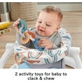 thumbnail image 6 of Fisher-Price Baby Portable Baby Chair Sit-Me-Up Floor Seat with 2 Developmental Toys, Rainbow Showers, 6 of 6