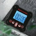 thumbnail image 2 of Black Digital Inclinometer with 4*90° Measuring Range, 0.02° Accuracy, LCD Backlight, Rechargeable 3.7V 1200mAh Battery, Built-in Magnet, Data Output & Hold Functions - Portable ABS Angle Gauge for, 2 of 7