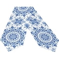 thumbnail image 2 of SKYSONIC Table Runner Ornament Pattern Washable Table Cloth Runner for Holiday Home Wedding Table Top Decoration 13x90 Inches, 2 of 5