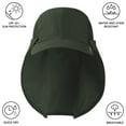 thumbnail image 4 of BASSDASH UPF 50+ Foldable Fishing Hat Baseball Cap with Removable Neck Flap Portable for Men Women Golf Hiking, 4 of 7