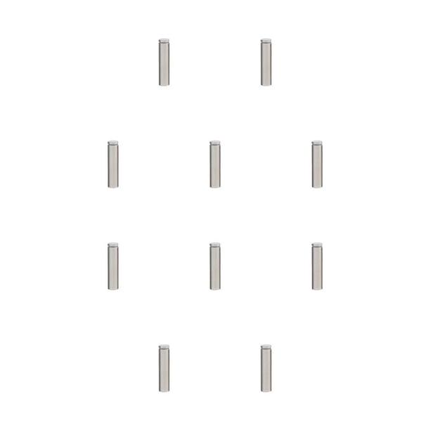 Scienceny Tornillo de publicidad Acero inoxidable Fácil instalación Espejo de vidrio Clavo Tuerca a prueba de rasguños Perno Soporte para colgar en la 12x100mm 10piezas Scienceny CBP354751