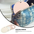 thumbnail image 3 of 2 Pcs Girl Pocket Mirror Makeup Compact Mirrors Purse Small Handheld Travel Glass, 3 of 6