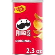 Pringles Original Potato Crisps Chips, Lunch Snacks, 2.3 oz Canister