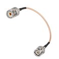 thumbnail image 2 of UHF hembra a BNC macho coaxial RF UHF VHF Radio Coaxial Cable de antena móvil a base Cable de antena 15cm 1/2/4/6 Piezas seitruly TX1040-01, 2 of 2