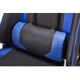 thumbnail image 6 of Ergonomic Design Gaming Chair Multi-Function Racing Style Swivel with PU Leather, High Back, Adjustable Headrest, Adjustable Lumbar Support, Black and Blue, 6 of 9