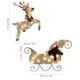 thumbnail image 3 of 3-Piece Outdoor Christmas Sleigh and Deer Scene Decoration Set with LED Lights for Garden and Yard, 3 of 4