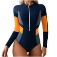 thumbnail image 2 of Swimsuit Women Long Sleeve Rash Guard UV Protection Surfing Fashion Swimsuit Bathing Suit, 2 of 6