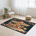 thumbnail image 6 of CURLYOOT Christmas Carousel Horse Area Rug 3x5 Ft Rugs for Entryway Entrance Kitchen, Washable Non Slip Indoor Floor Carpet for Bedroom Living Room, 6 of 7