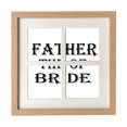 thumbnail image 1 of Bride Father's Festival Quote Frame Wall Tabletop Display 4 Openings Picture, 1 of 3