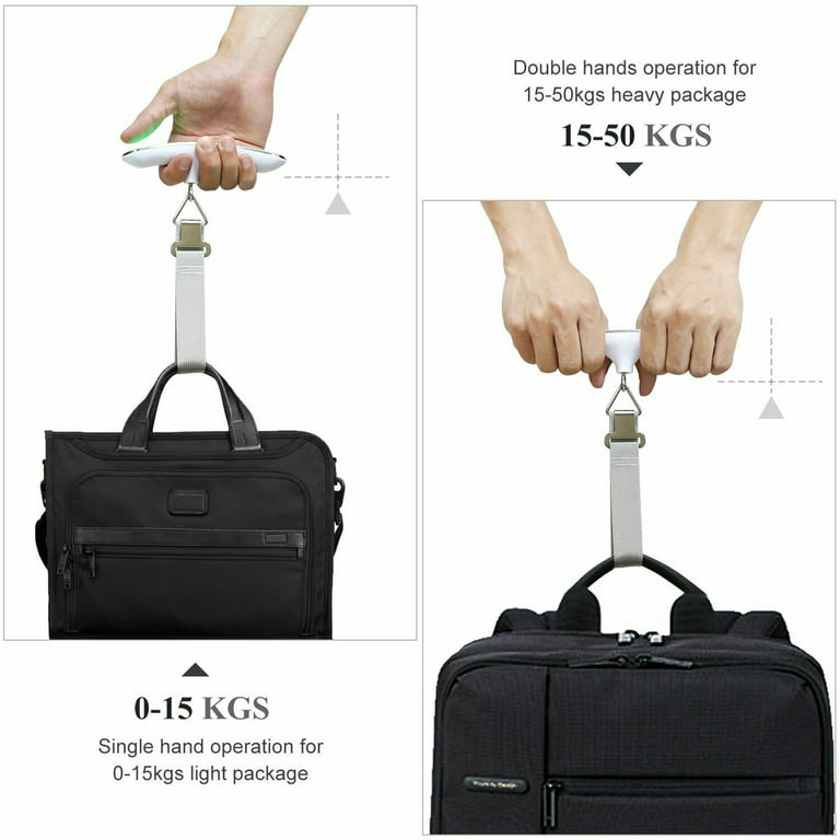 Victuna Luggage Scale, Suitcase Scale Digital Weight with LCD Display,  Portable Travel Hand Scale, 110 Pounds, Battery Included