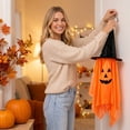 thumbnail image 5 of Halloween Ghost Hanging Decoration, Halloween Spooky Home Party Scene Setting Prop, Halloween Holiday Decor Supplies, Cute Scary Ornament, 5 of 9