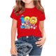 thumbnail image 1 of Blusas y camisas de manga corta con cuello redondo, moda de verano y primavera, para niños, cuello redondo, manga corta, temporada escolar, camiseta estampada, blusa de poliéster para niños, 1 of 5