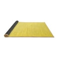 thumbnail image 2 of Ahgly Company Indoor Rectangle Solid Yellow Modern Area Rugs, 2' x 5', 2 of 4