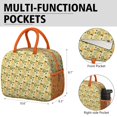 thumbnail image 6 of Lunch Bag Lunch Box for Women Reusable Insulated Lunch Bags,Water-Resistant Lemon Print Cooler Lunch Tote Bag, Large Capacity for Work Travel Picnic, 6 of 6