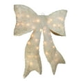 thumbnail image 2 of Northlight Sparkling Lighted Bow Christmas Window Silhouette - 24" - Cream - Clear Lights, 2 of 2