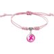 thumbnail image 2 of Pulseras de concientización sobre el cáncer de mama, pulseras trenzadas con cinta rosa, pulseras ajustables contra el cáncer de mama para mujer, joyería, 2 of 4