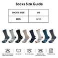 thumbnail image 5 of KOITHOT 8 Pairs Wool Socks for Men, Crew Socks Thermal Warm for Winter Work Hiking, 5 of 6
