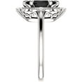 thumbnail image 3 of beryl_creation 14K White Gold Plated 2.30 Ct Marquise Cut Black Diamond Wedding Engagement Thanksgiving Christmas Vintage Halo Ring 925 Sterling Silver For Women's -9, 3 of 3