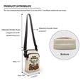 thumbnail image 6 of HELLHERO Cross Body Purse for Unisex Polyester Women Crossbody Bag with with Zipper Elephant Butterfly, 6 of 7