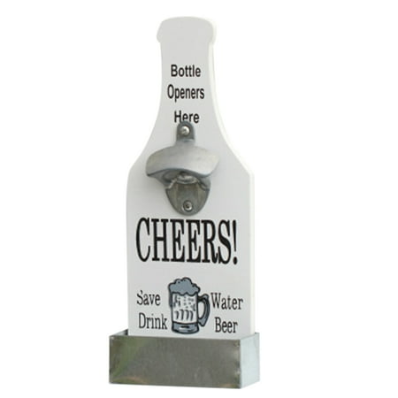 

Unique Metal Bottle Shape Wall Hanging Hook Mount Bar Beer Wine Glass Cap Bottle Opener Kitchen Tool