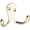 Brass, variant on National Hardware N325-522 V163 Double Clothes Hooks in Satin Nickel, 2 pack